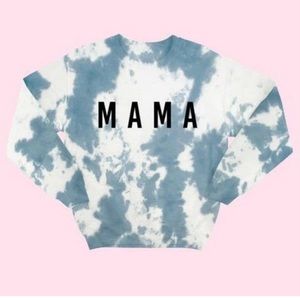 MAMA navy tye dye sweatshirt